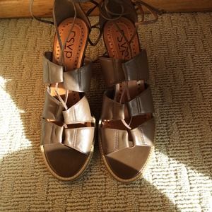 RSVP chocolate brown wedges