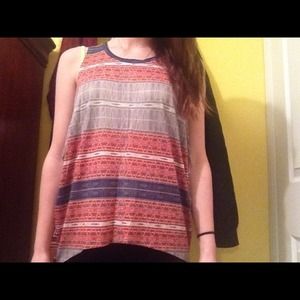 Striped Pattern Fashion Tank
