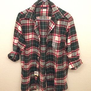 Green/Red/Beige Flannel