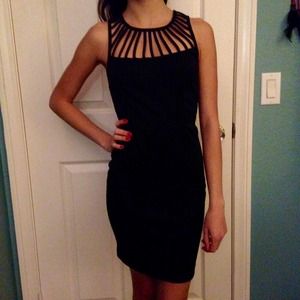 Black strappy dress