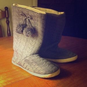 Ugg style gray slippers