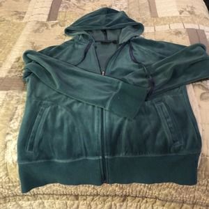 Teal zip up hoodie