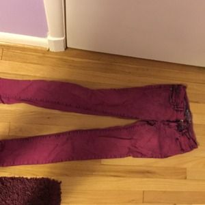 Purple jeans