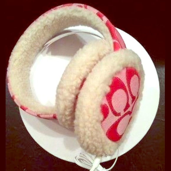 PRICE DROP!! Pink Coach Headphone Earmuffs NWOT