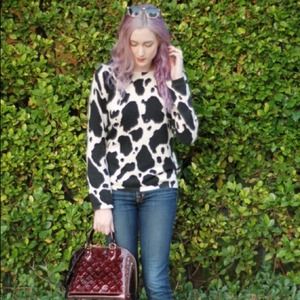 Talbots Sweaters - 💚Talbots Cashmere Cow Print Sweater Talbots Sweaters - 💚Talbots Cashmere Cow Print Sweater