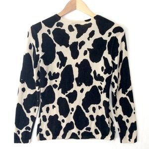 Talbots Sweaters - 💚Talbots Cashmere Cow Print Sweater Talbots Sweaters - 💚Talbots Cashmere Cow Print Sweater