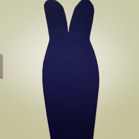 Black strapless society of chic dress