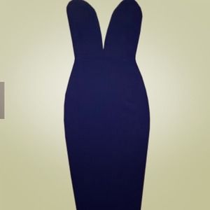 Black strapless society of chic dress