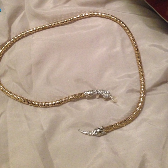 Snake head necklace
