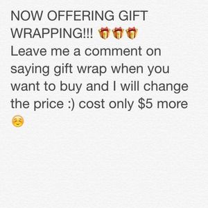 Gift wrapping is here!!