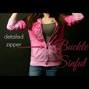 NWOT Buckle Sinful Pink Hoodie