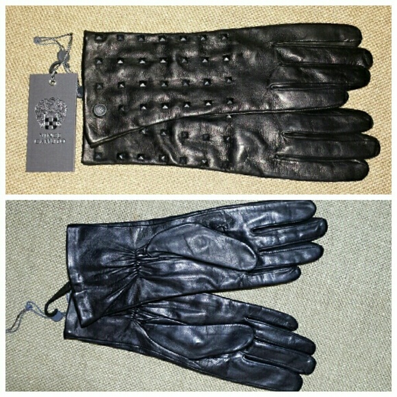 ❌SOLD❌ Vince Camuto Lambskin Studded Gloves - Picture 2 of 4