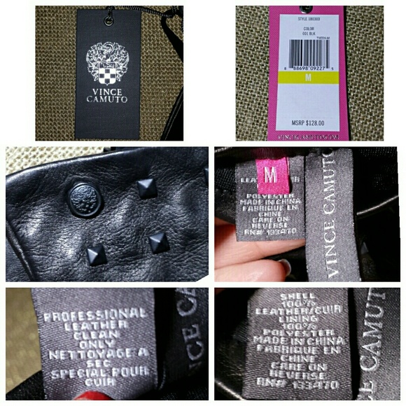 ❌SOLD❌ Vince Camuto Lambskin Studded Gloves - Picture 4 of 4