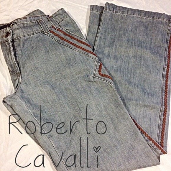 Roberto Cavalli Wide Leg Jeans