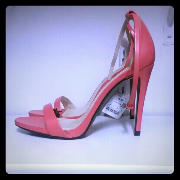Pink Zara high heel sandals
