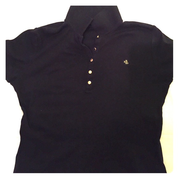 SOLD..Ralph Lauren black polo shirt