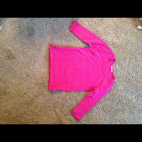 **LAST DAY** hot pink wool sweater in small