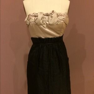 BCBG Strapless Cocktail Dress