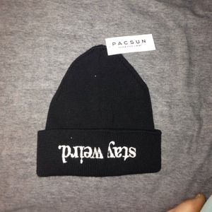 Brandy Melville Stay Weird Beanie