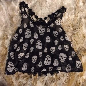 Skull Crop Top