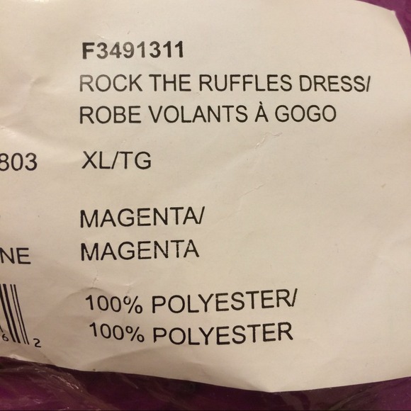 PURPLE RUFFLE FRONT DRESS - Picture 4 of 4