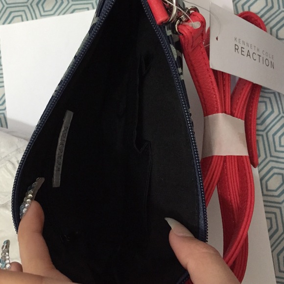 Very cute should bag navy / sunset color purse - Picture 2 of 4