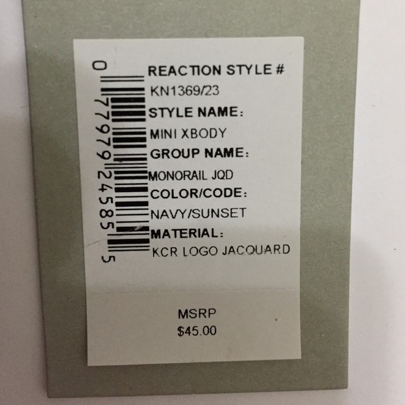 Very cute should bag navy / sunset color purse - Picture 4 of 4