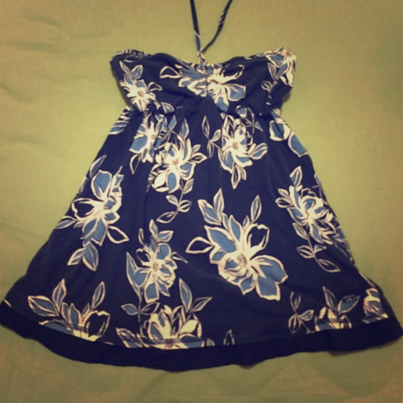 Cute Ruehl flower halter top- XS