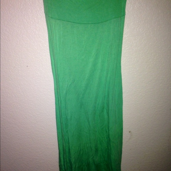 Mint green maxi skirt!