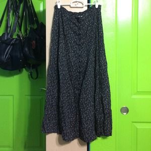 Thrifted Floral Maxi Skirt