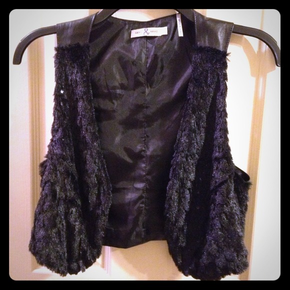 Faux blak vest