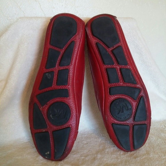 🚫Sold in bundle 🚫Red leather Michael Kors flats - Picture 3 of 4