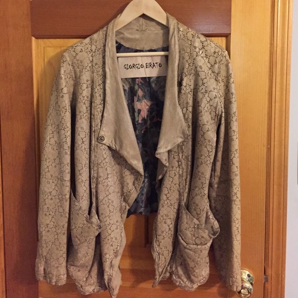 Giorgio Brato for CALYPSO laser cut leather jacket