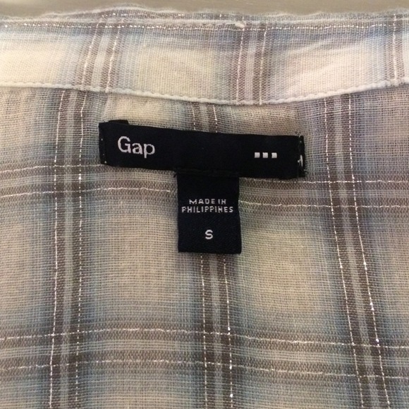 Quarter -sleeve Gap button up - Picture 1 of 4