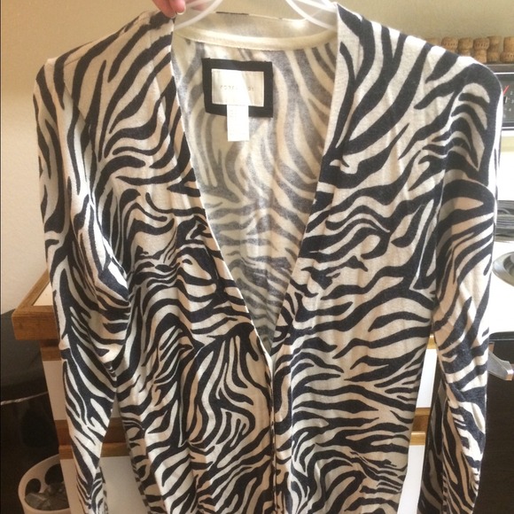 Zebra print cardigan