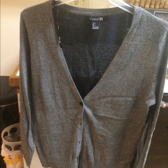 Grey cardigan