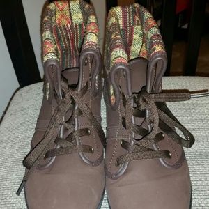 Brown Booties by ComfortView
