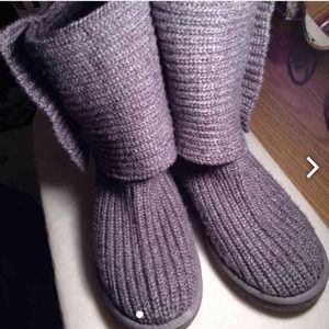 UGG gray knitted Boots