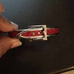 Red buckle bracelet