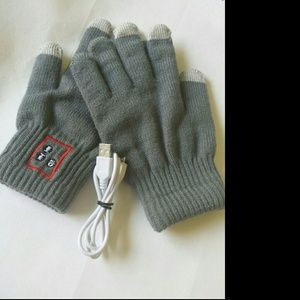 Bluetooth Gloves grey sz: small for iphone samsung