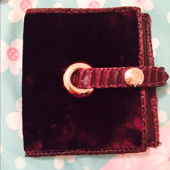 Jimmy choo velvet wallet