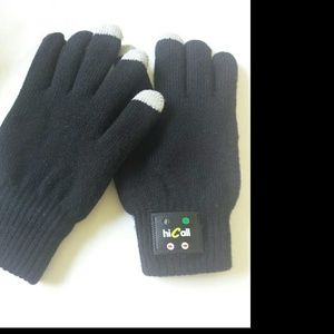 Bluetooth Gloves Black medium for iphone samsung