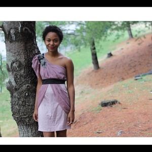 Anthropologie One Shoulder Dress