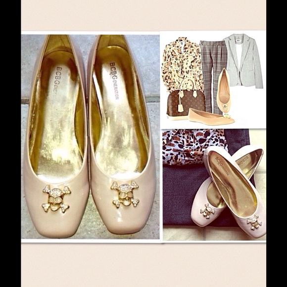 BCBGeneration Shoes - ‼️sale‼️NWOT Bcbgen patent skull flats