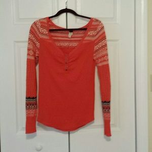 Nwot Free People thermal sweater