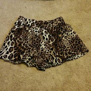 Animal print shorts