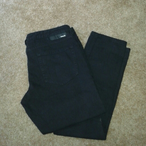 Black Hurley Distress Jeans