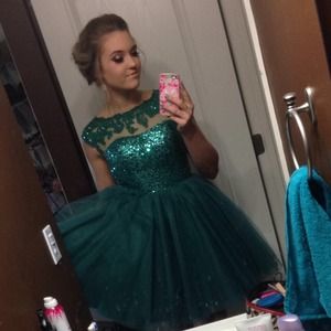 ❎❎Teal Sherri Hill Homecoming Dress❎❎ SOLD