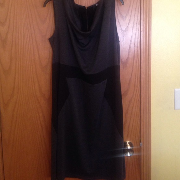 Sleeveless cowl neck black and grey dress!bundled!