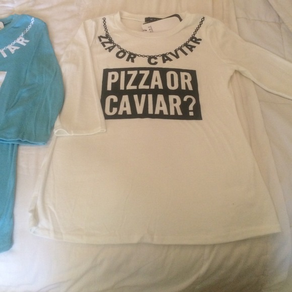 Pizza or caviar white